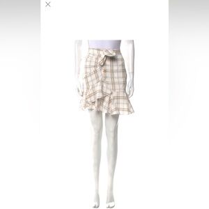 Veronica Beard plaid print mini skirt